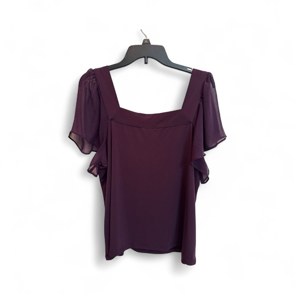 Elegant Purple Women's Top - Picture 6 of 7